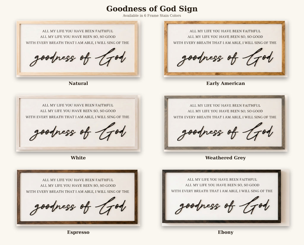 Goodness of God