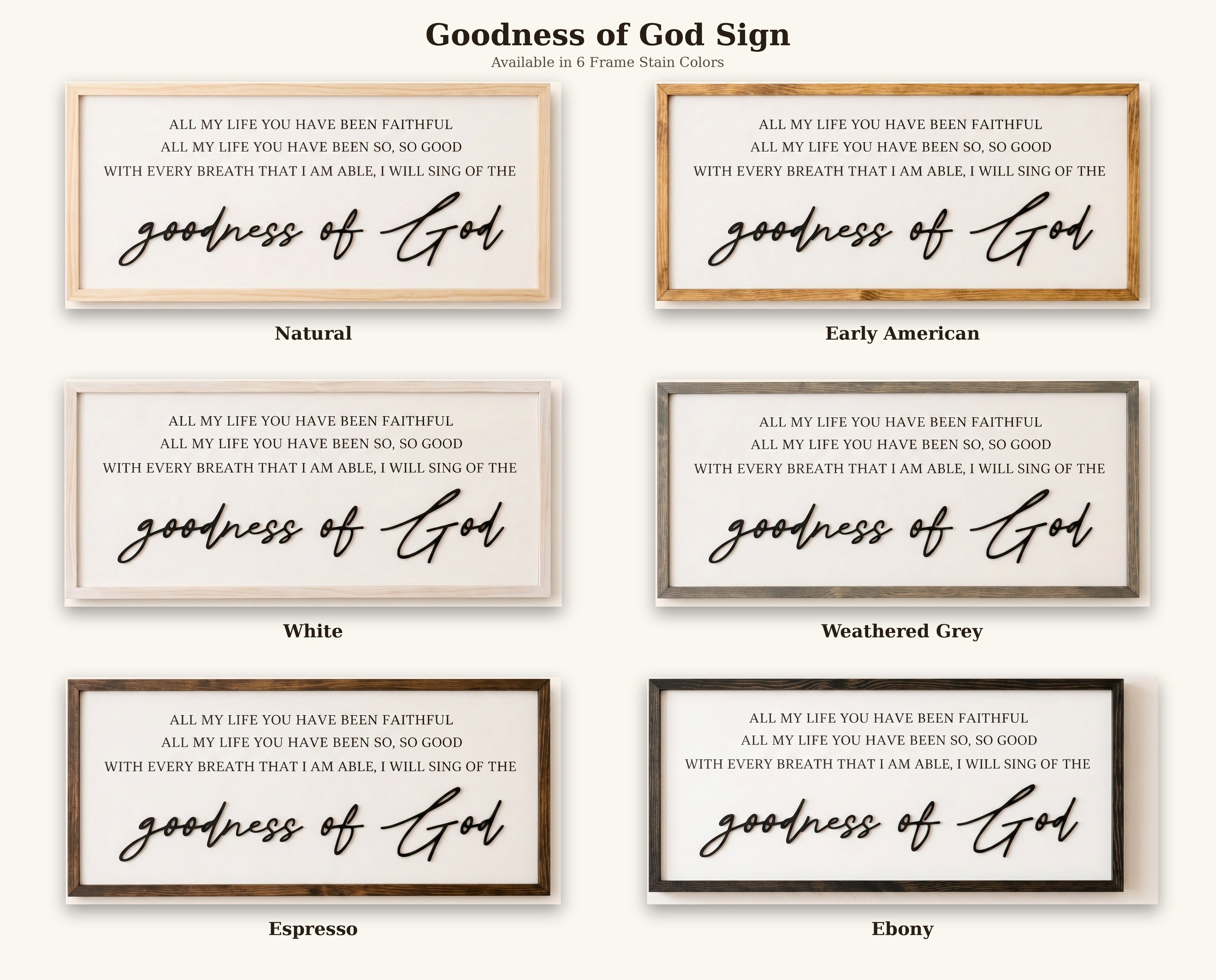 Goodness of God